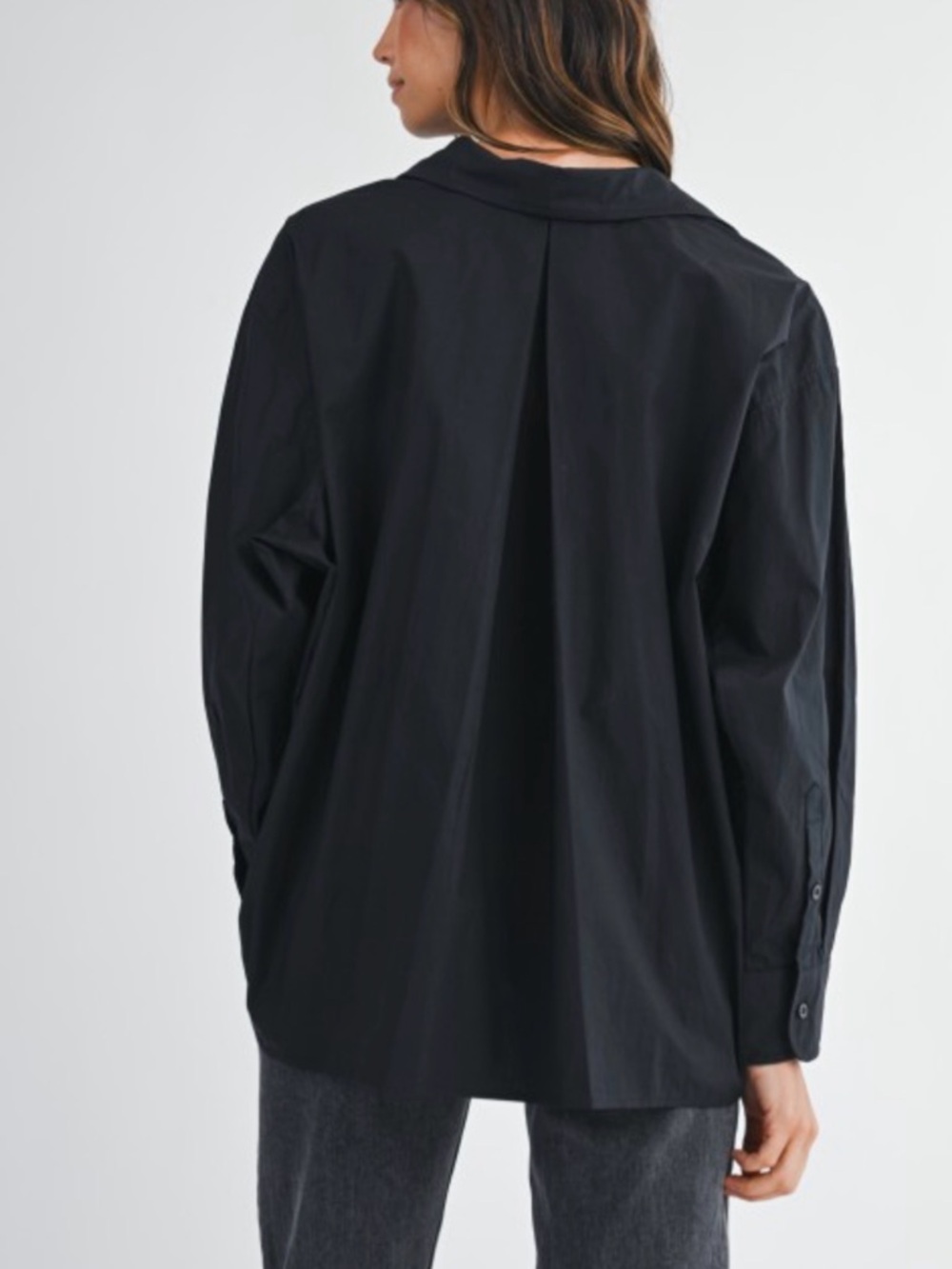 MARBLE Black Button-Up Shirt - Picture 4 of 11